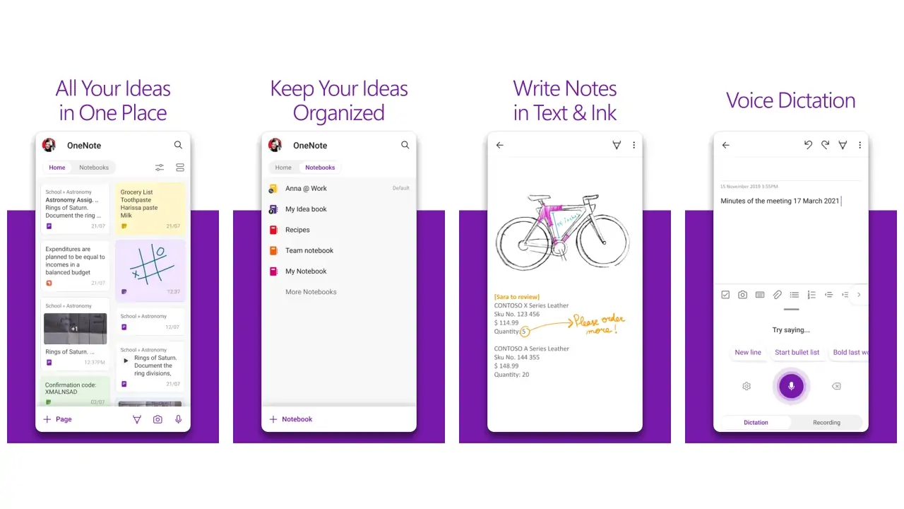 Microsoft OneNote: Save Notes-screenshots