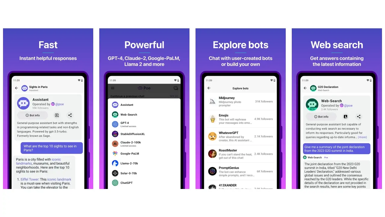 Poe - Fast AI Chat-screenshots