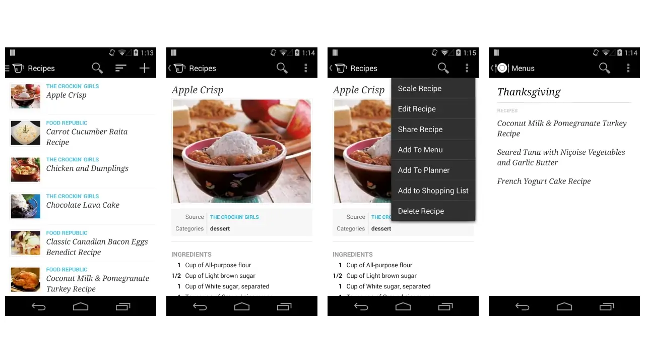Recipe, Menu & Cooking Planner-screenshots