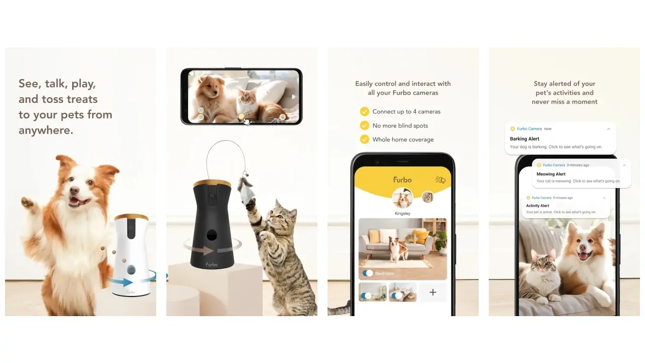 Furbo-Treat tossing pet camera-screenshots