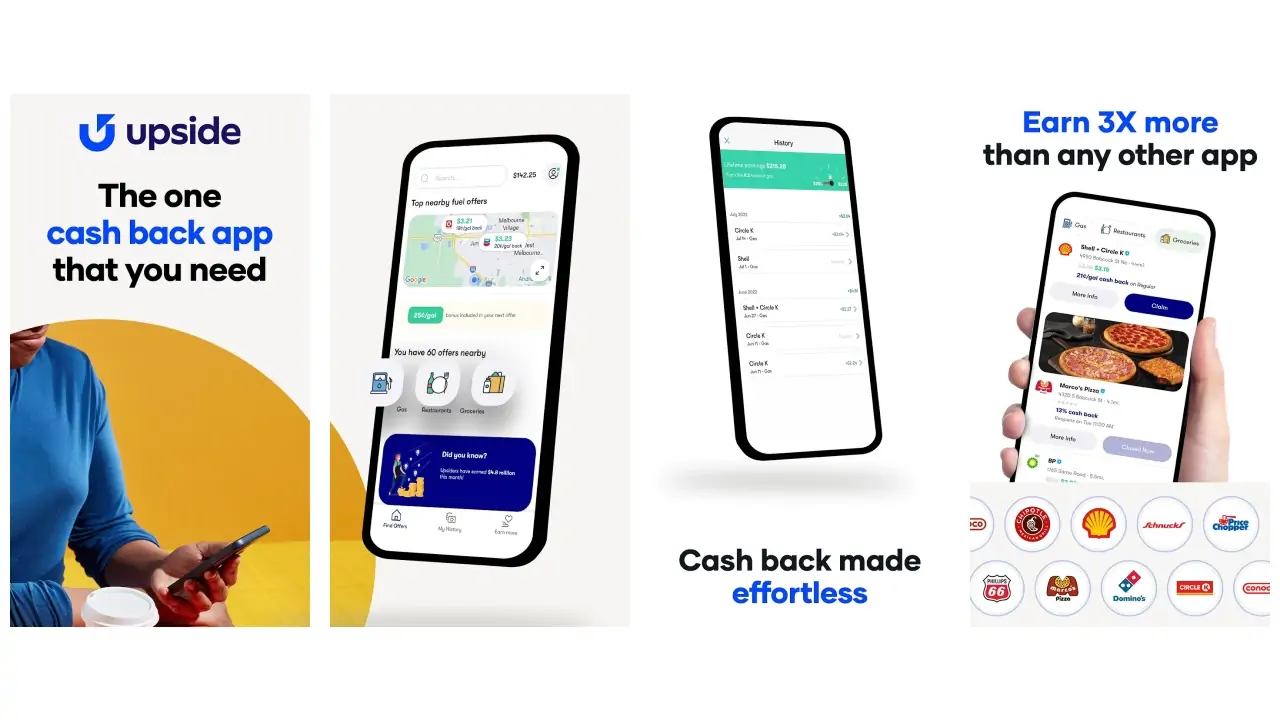 Upside: Cash Back - Gas & Food-screenshots