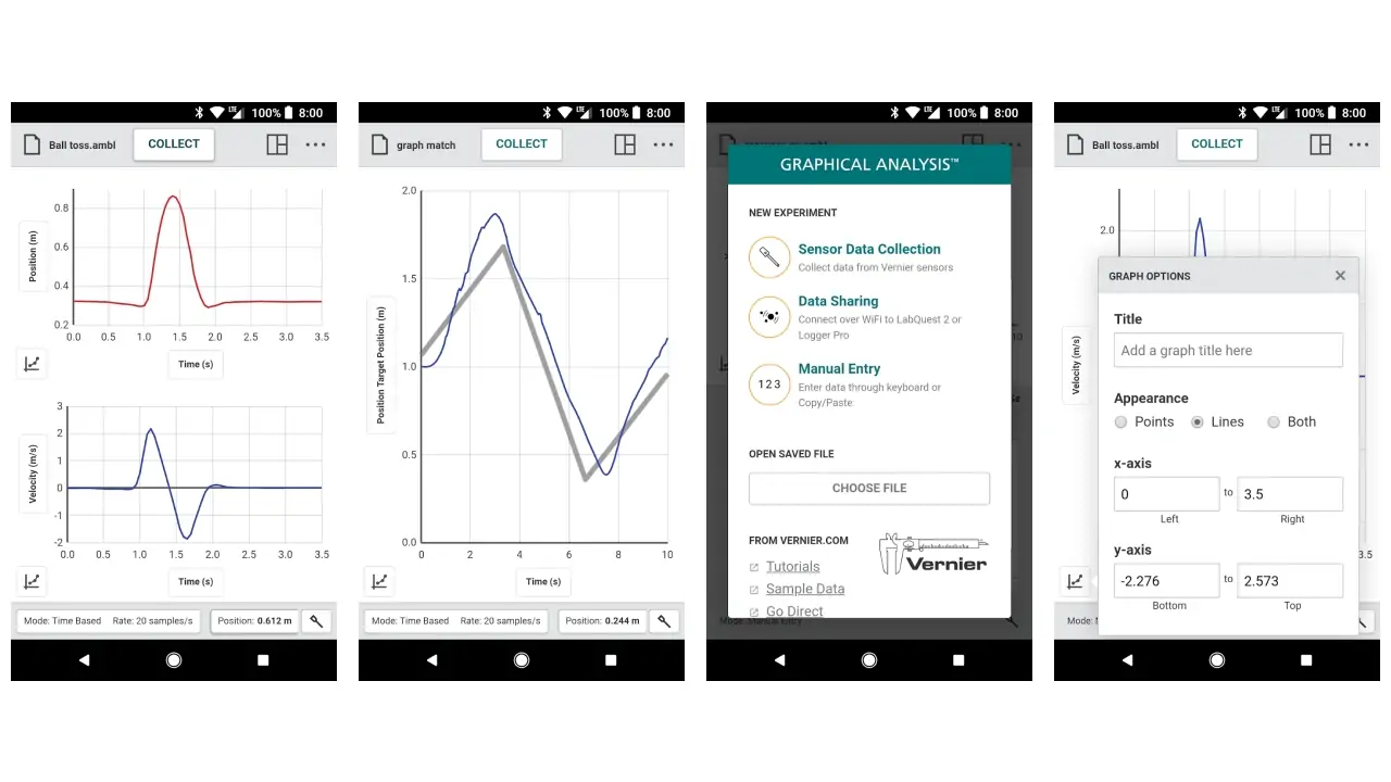 Graphical Analysis-screenshots