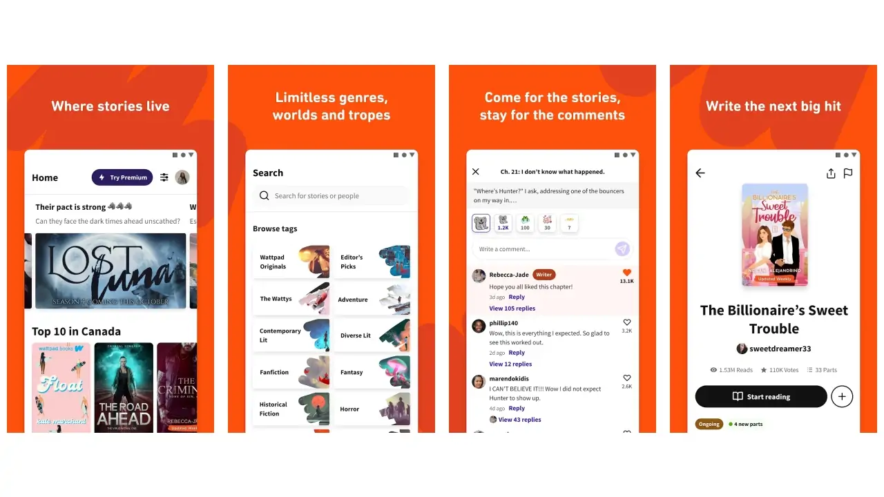 Wattpad - Read & Write Stories-screenshots