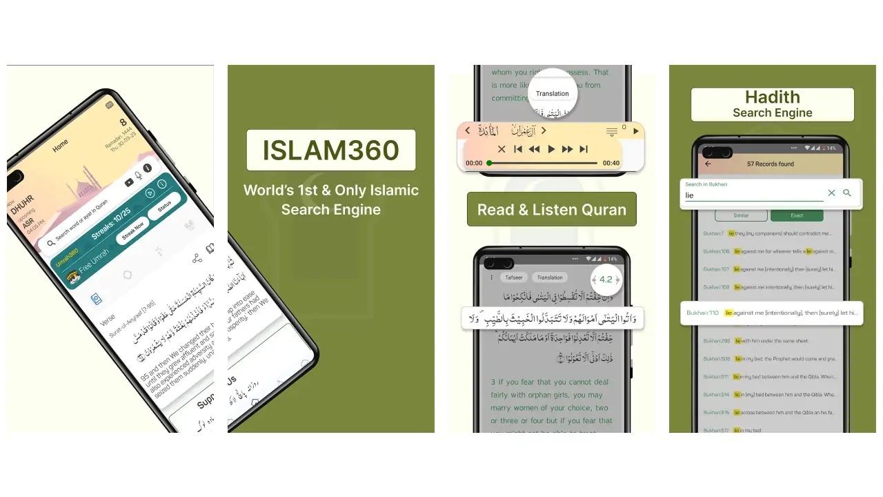 Islam360: Quran, Hadith, Qibla-screenshots