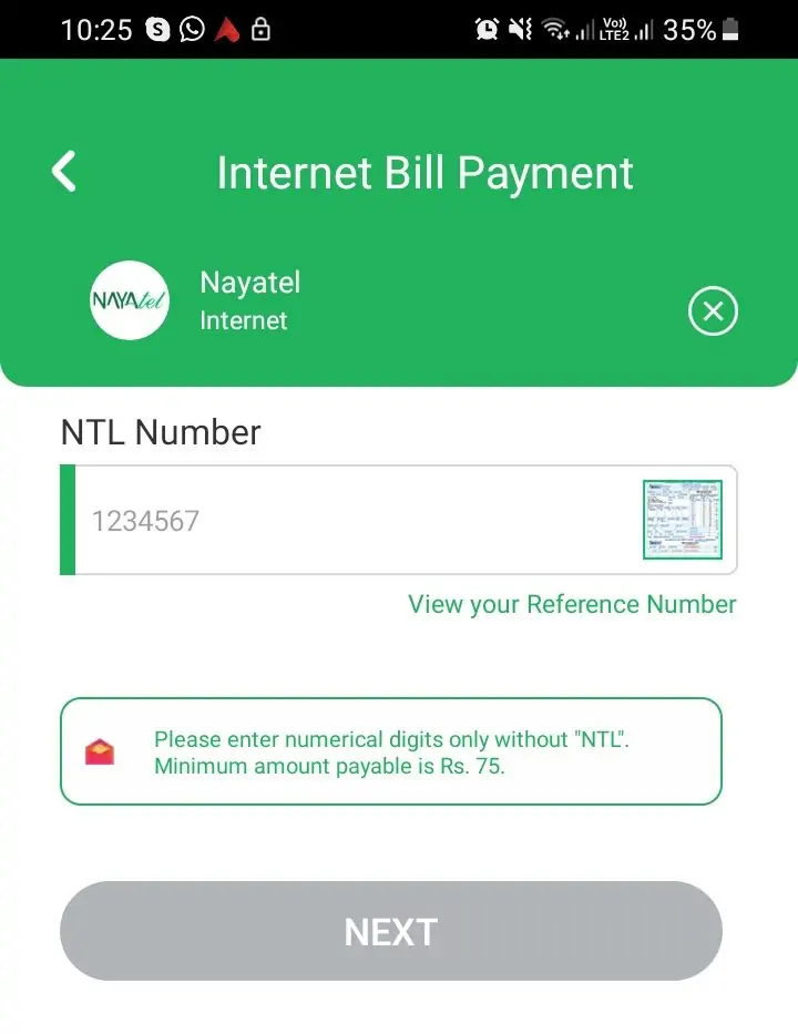 how to pay nayatel bill through easypaisa