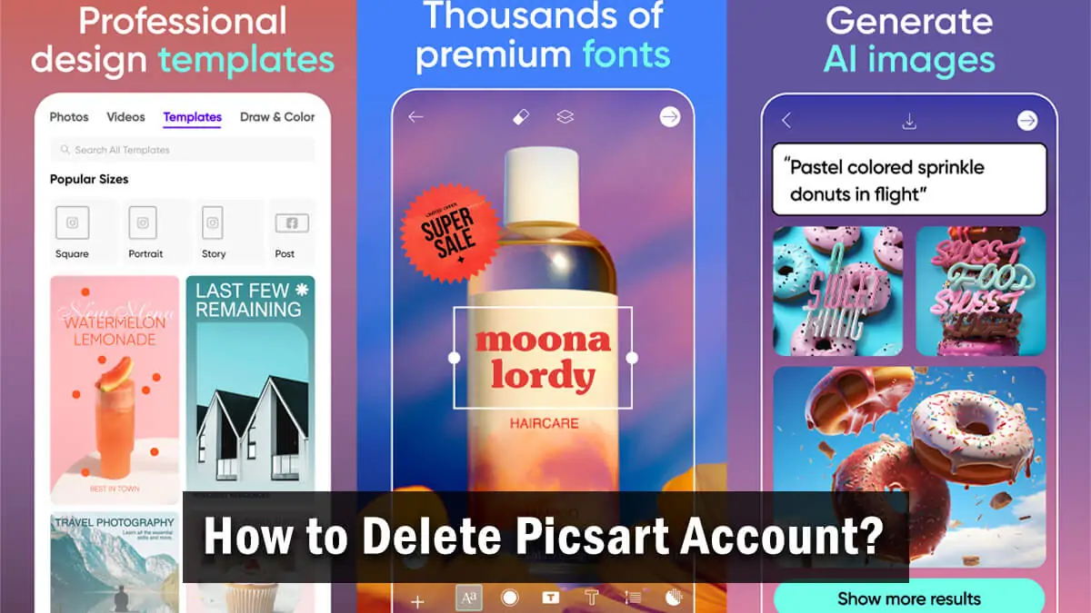 How to Delete Picsart Account?