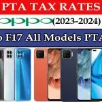 Oppo F17 All Models PTA Tax in Pakistan