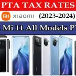 Xiaomi Mi 11 All Models PTA Tax in Pakistan