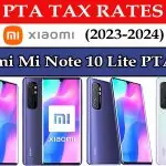 Xiaomi Mi Note 10 Lite PTA Tax in Pakistan