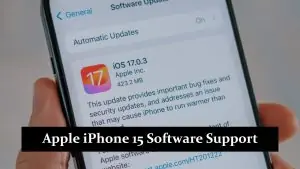 Apple iPhone 15 Software Support