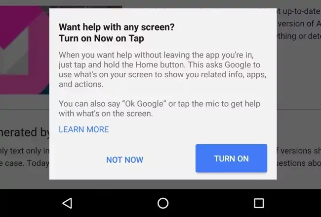 Google Now on Tap