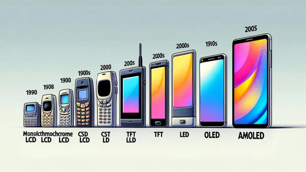 The Evolution of Mobile Phone Display Technology: From Monochrome LCDs to Cutting-Edge OLEDs