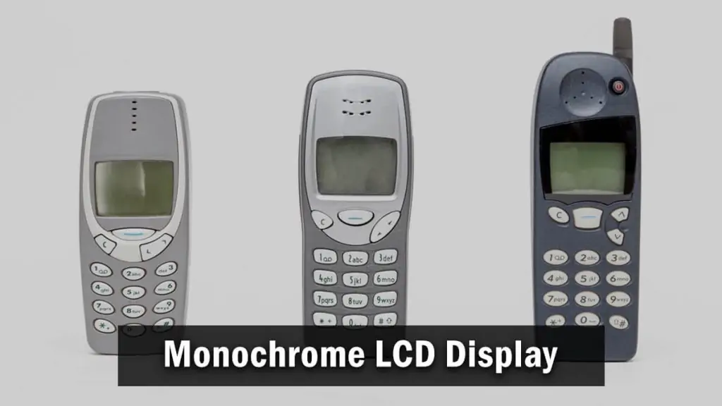 Monochrome LCD Mobile Phone Display Technology