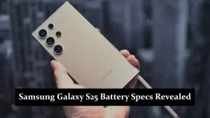 Samsung Galaxy S25 Battery Specs Revealed