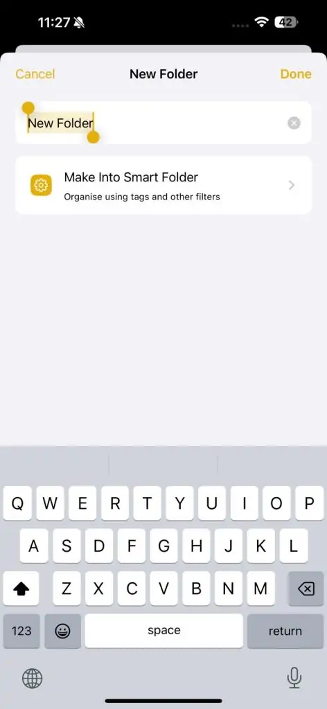 Notes App for Composing Long Messages