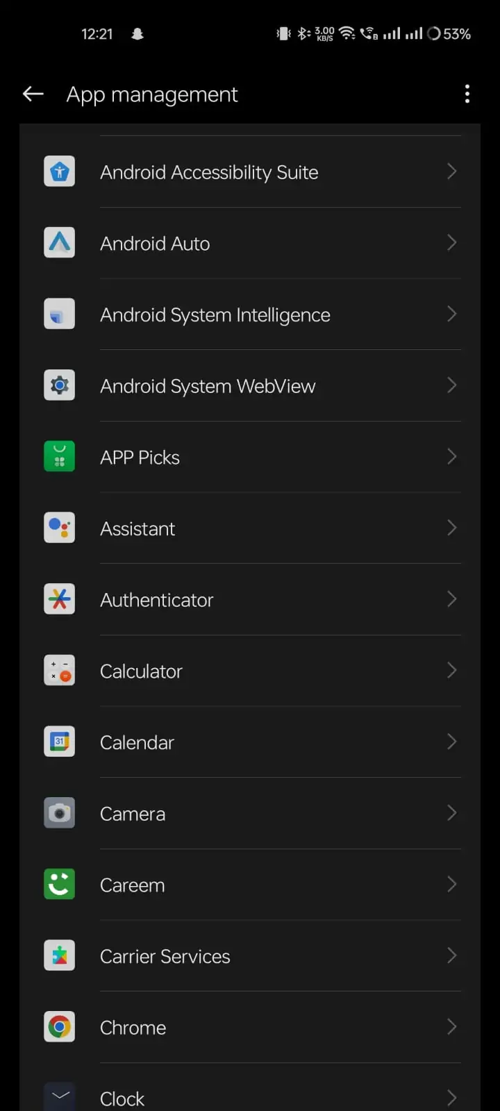 all installed apps on android