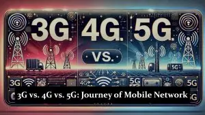 3G vs. 4G vs. 5G - Journey of Mobile Network