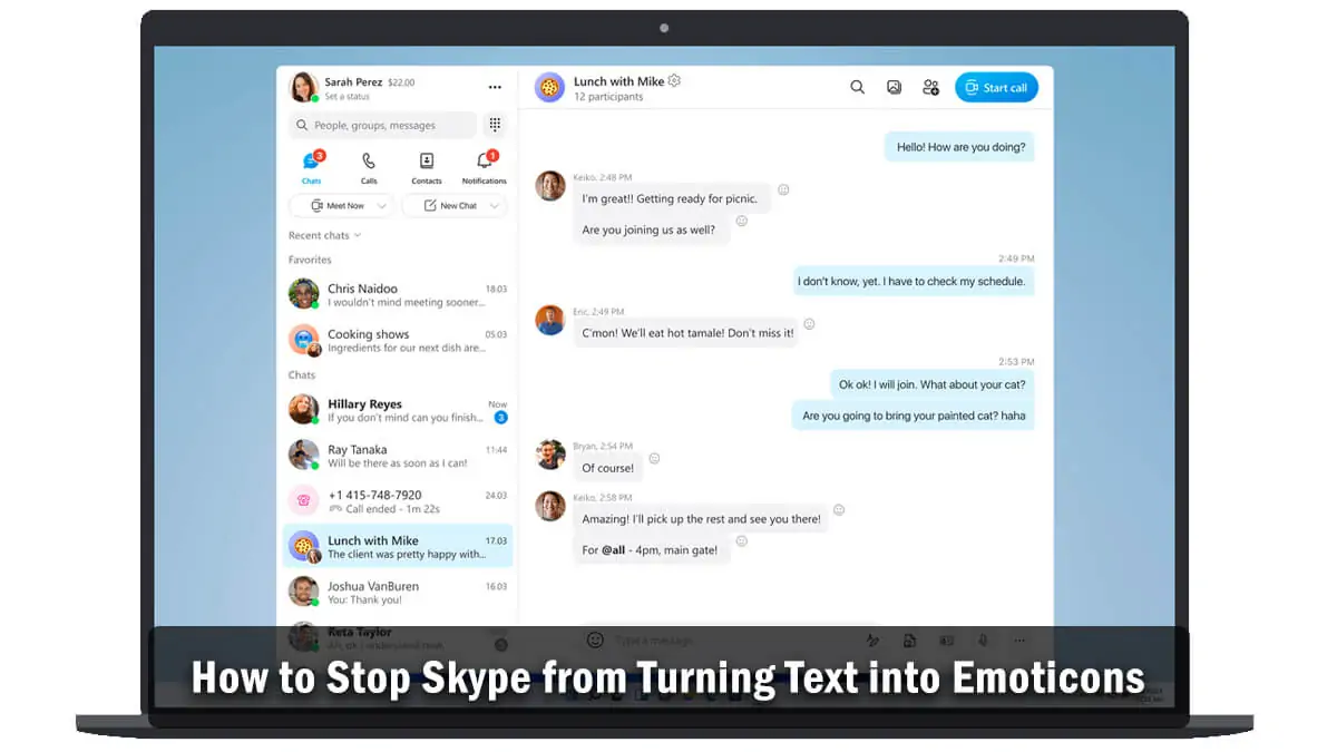 How to Stop Skype from Turning Text into Emoticons