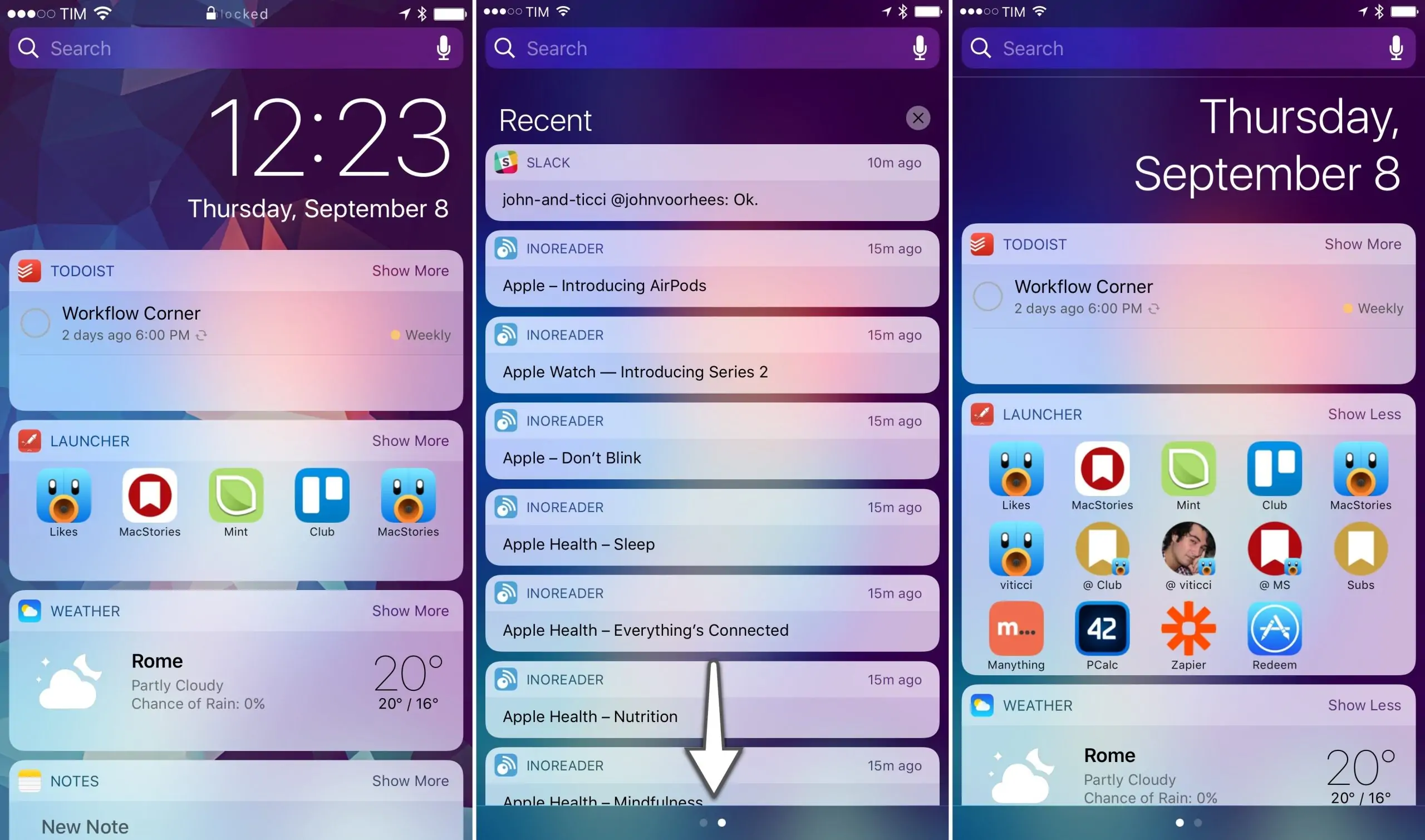 Improved Notifications and Widgets