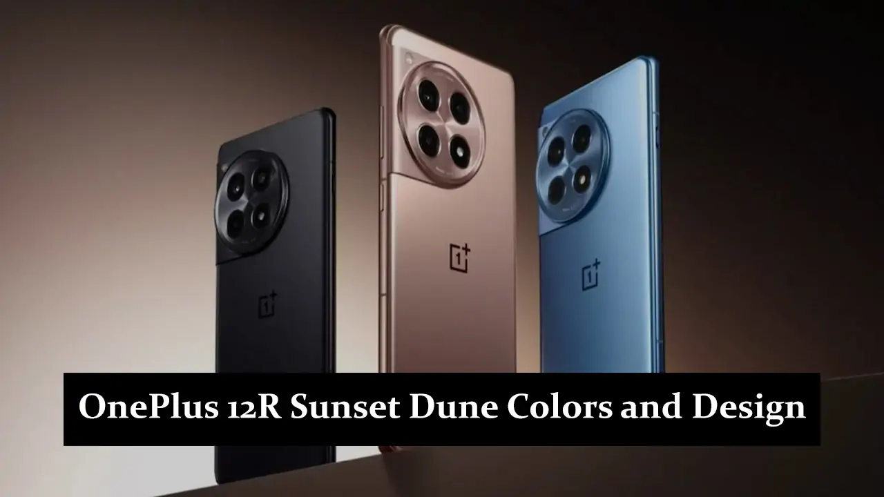 OnePlus 12R Sunset Dune Colors and Design