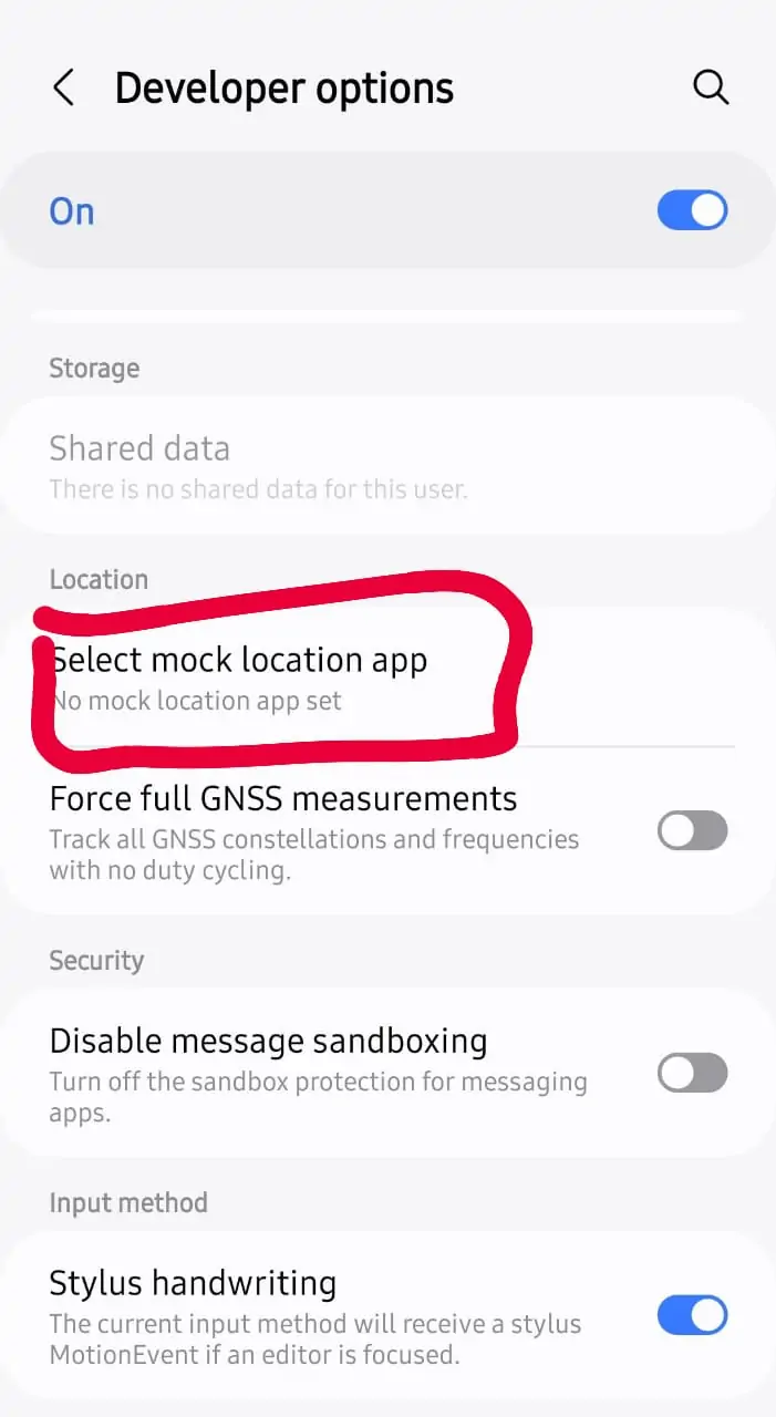 Select Mock Location app