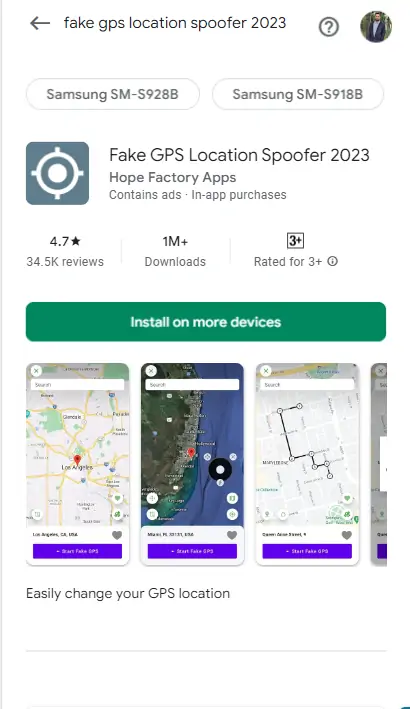 Fake GPS location spoofer