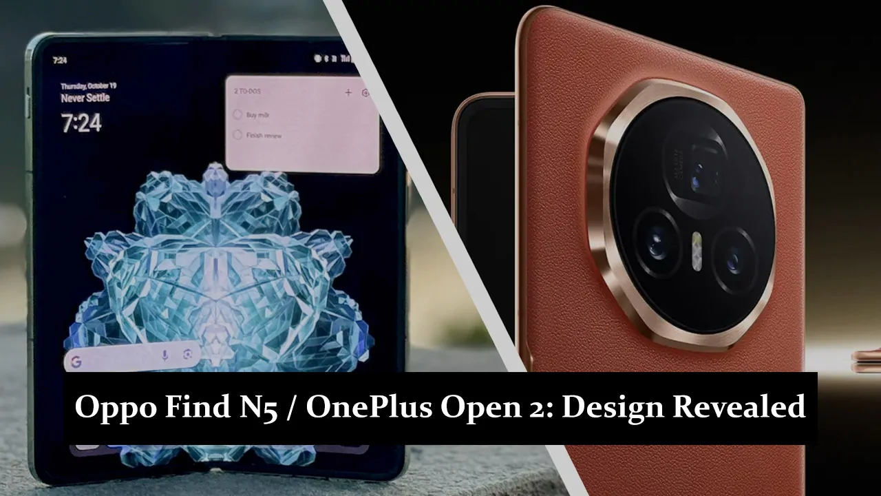 Oppo Find N5 - OnePlus Open 2 - Slim Design Revealed