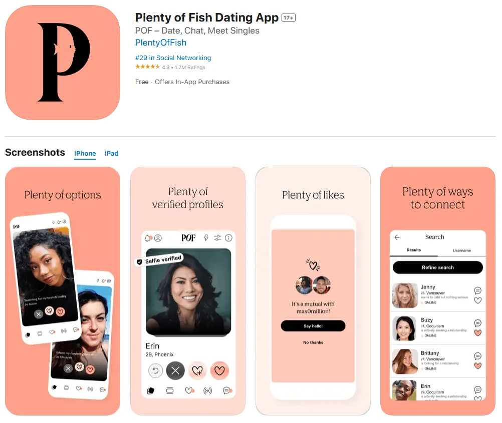 Planty of Fish Dating App Review