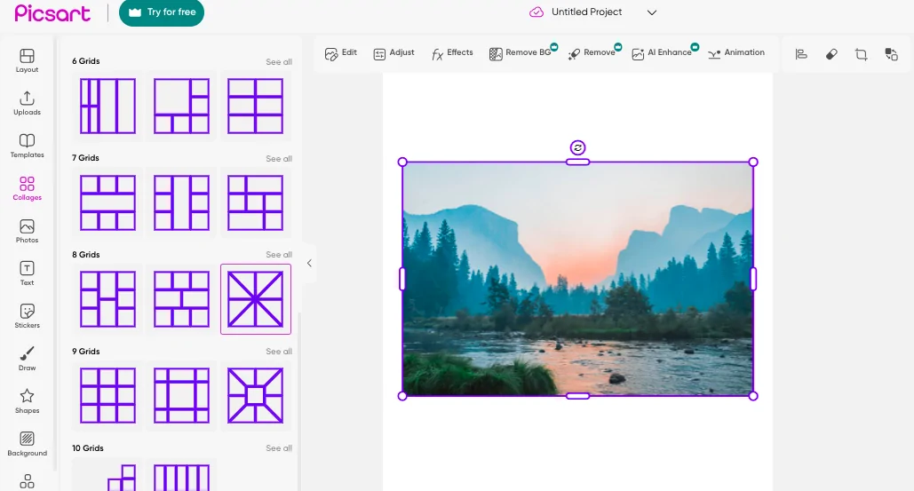 Understanding the Grid Tool on Picsart