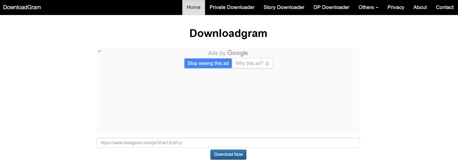 DownloadGram (Website)