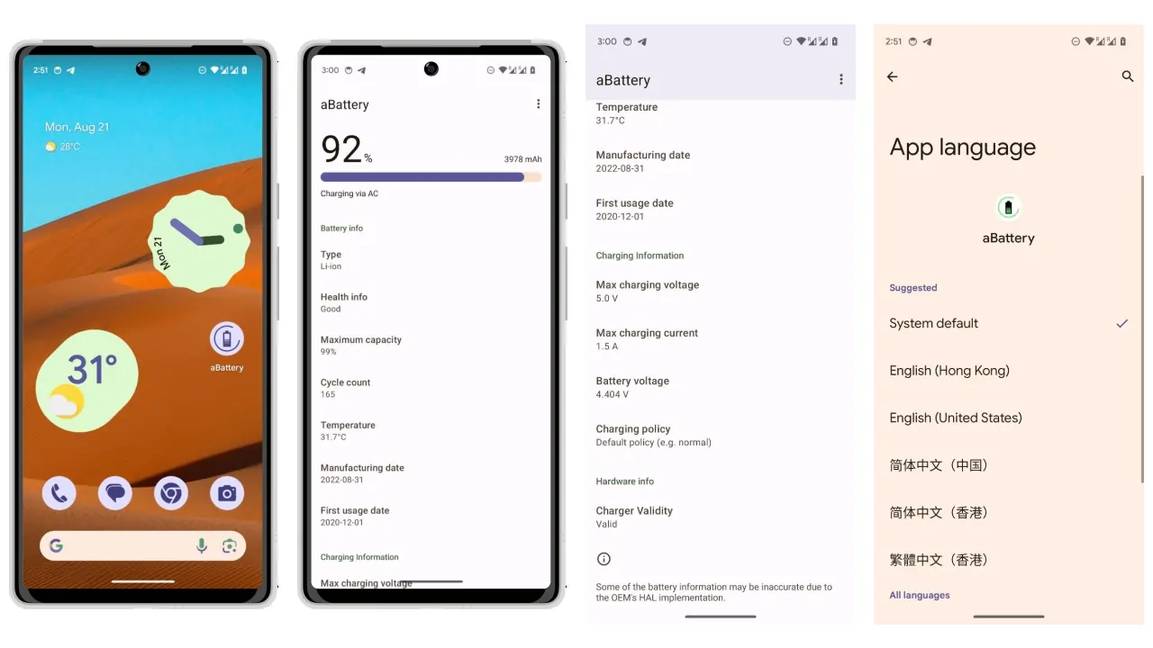 aBattery - Battery health-screenshots