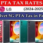 LG Velvet 5G PTA Tax