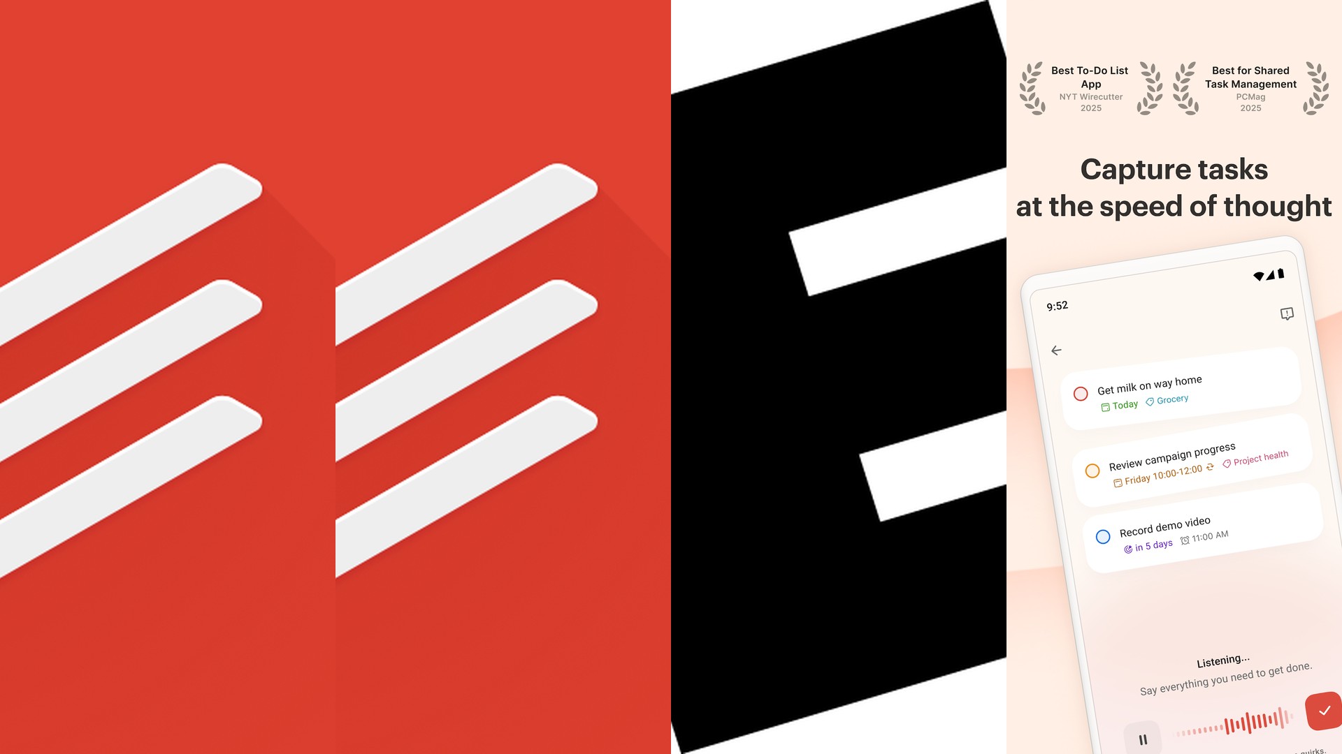 Todoist reminder app features and interface