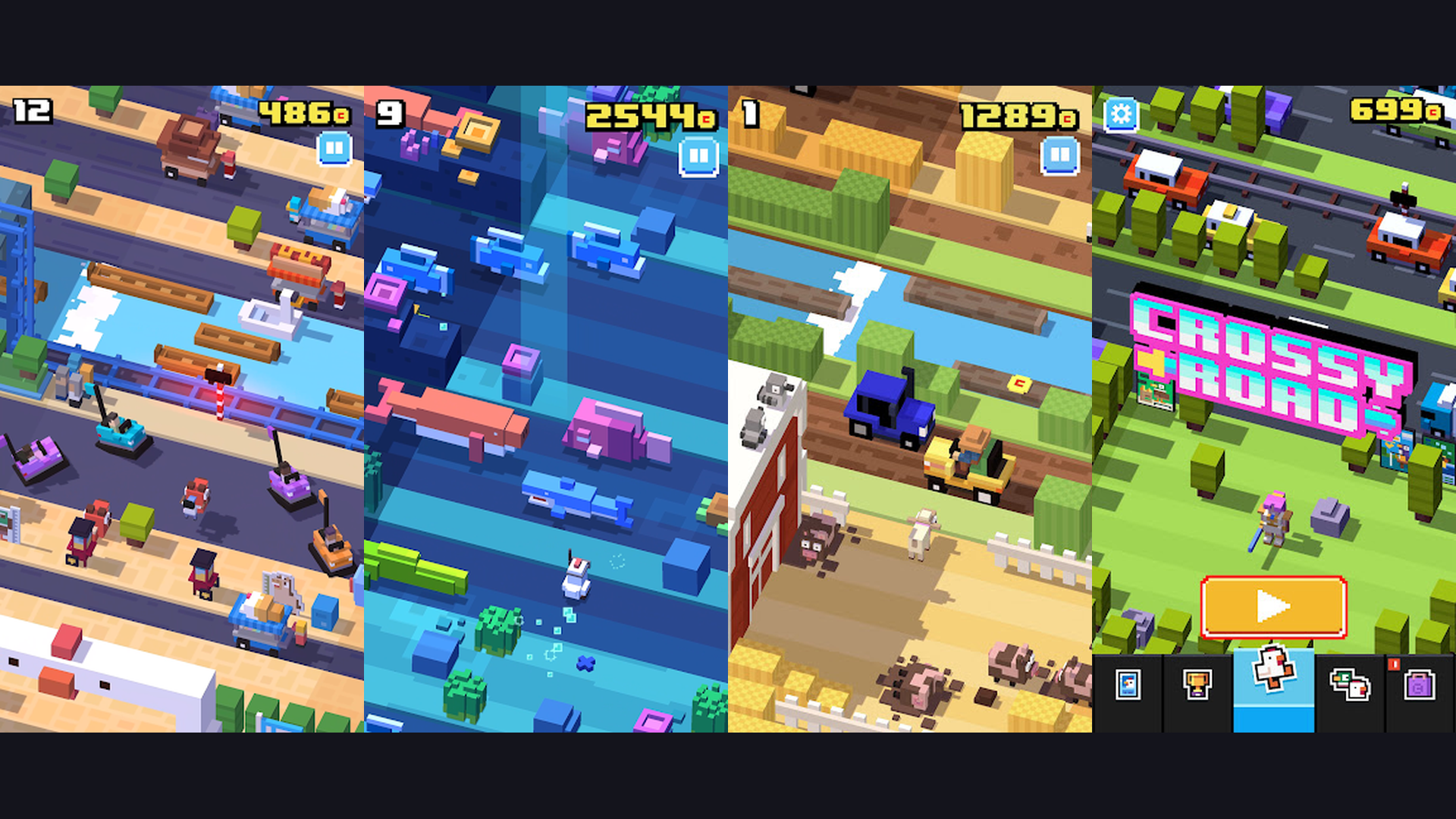 Crossy Road app screenshots