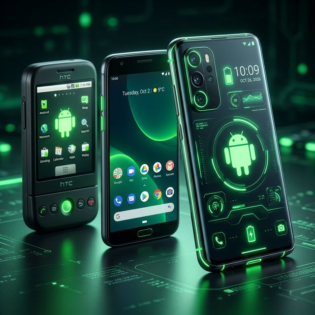 Android Evolution from Vintage to 2026 Flagship