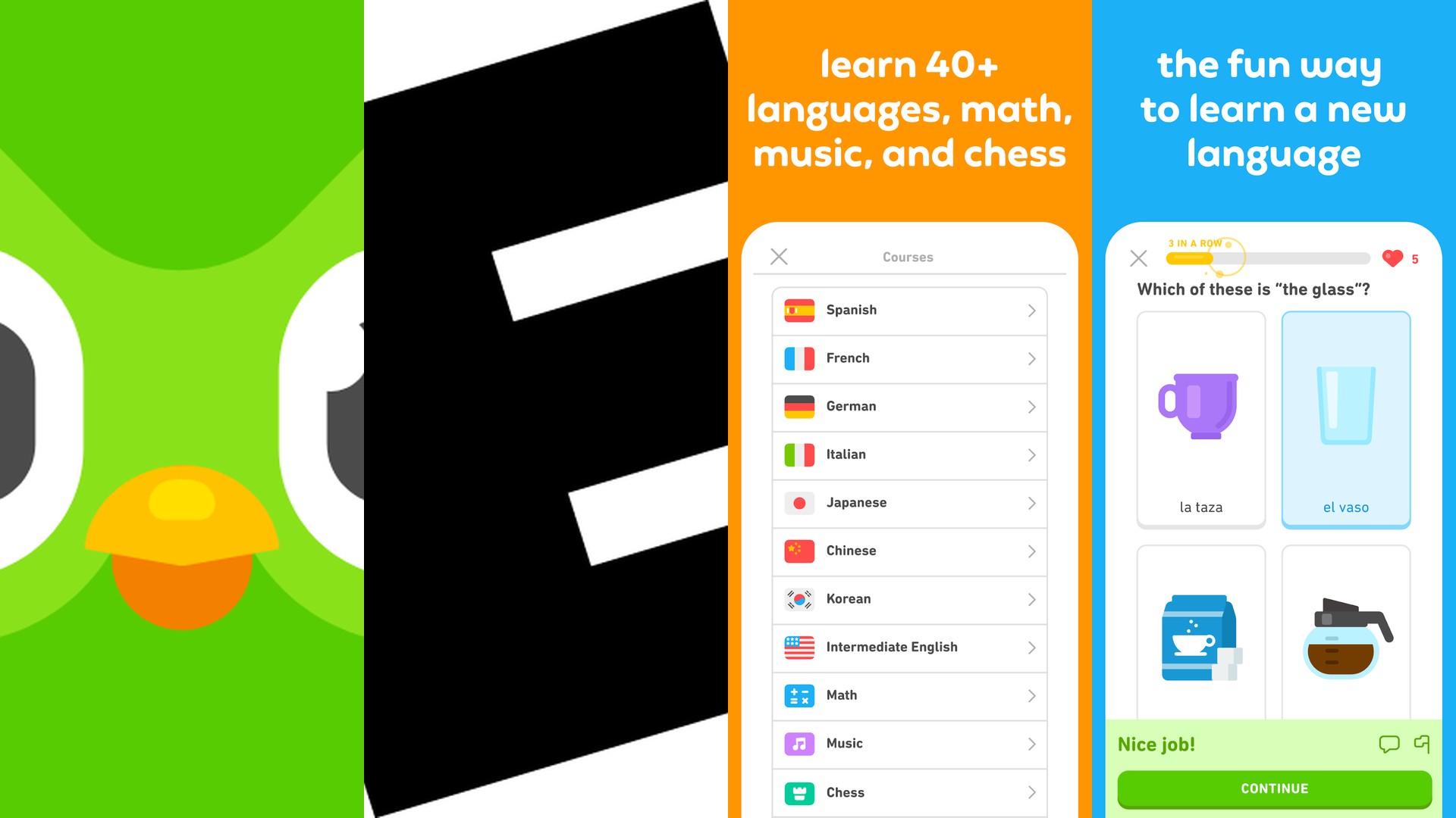 Duolingo language app overview and interface
