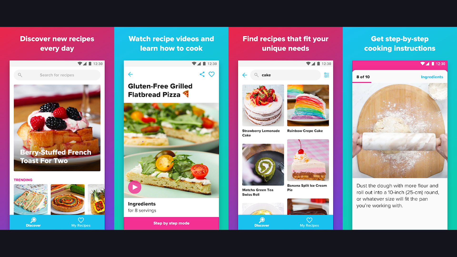 Tasty app screenshots