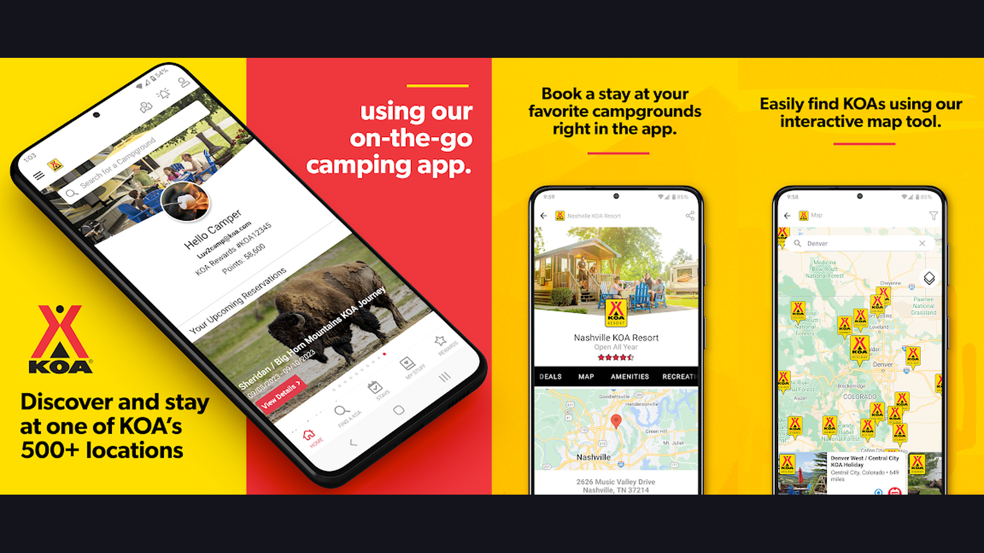 Harvest Hosts app screenshots