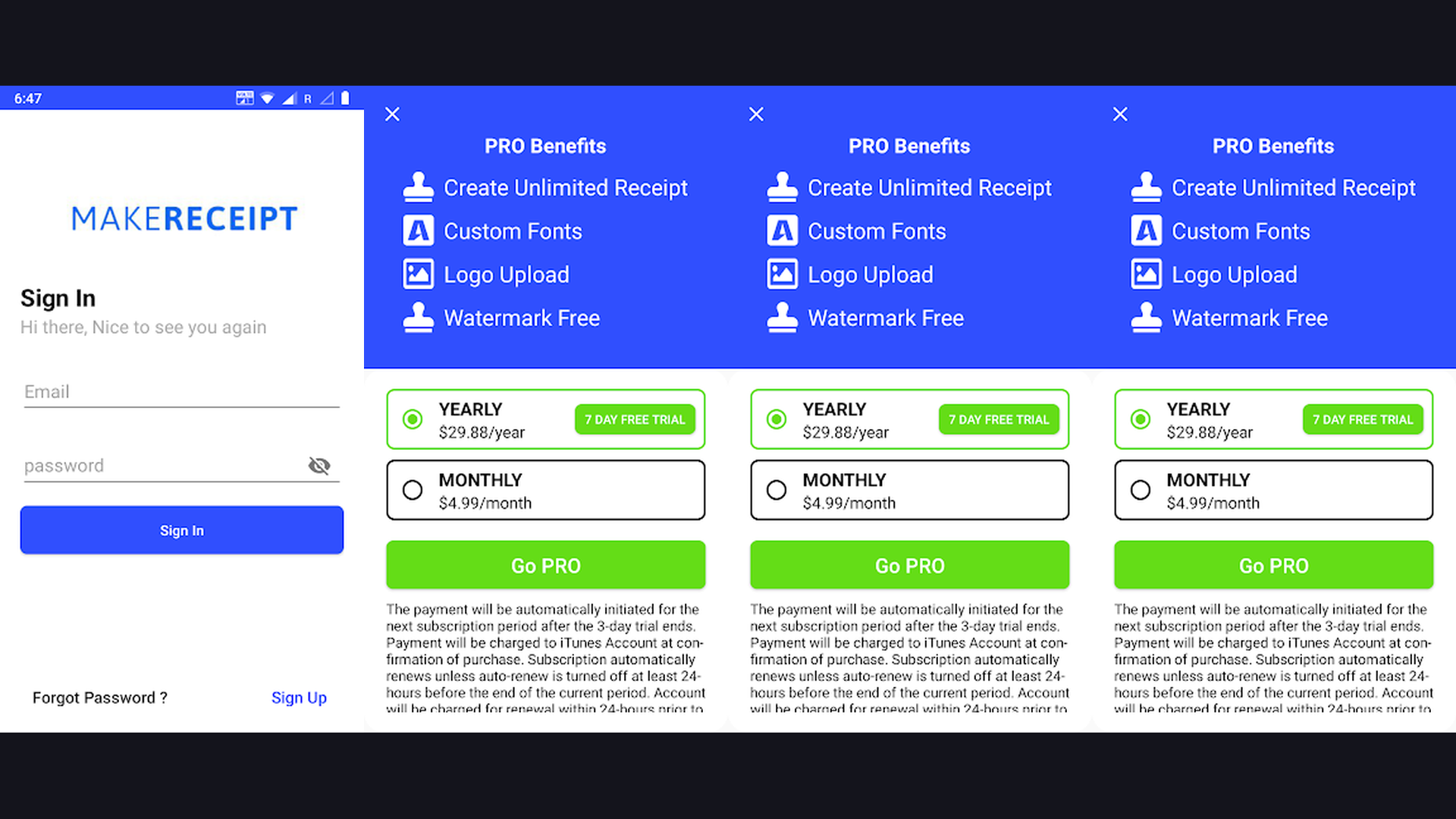Make Receipt - Receipt Generat gameplay and screenshots