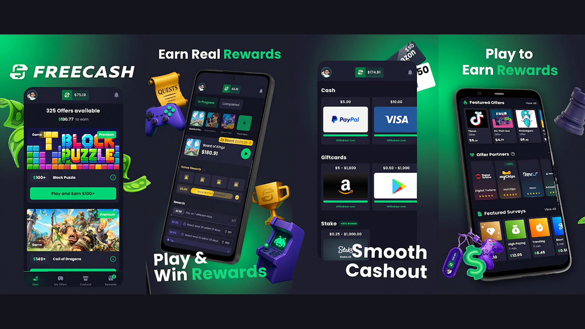 AppStation earn rewards app screenshots