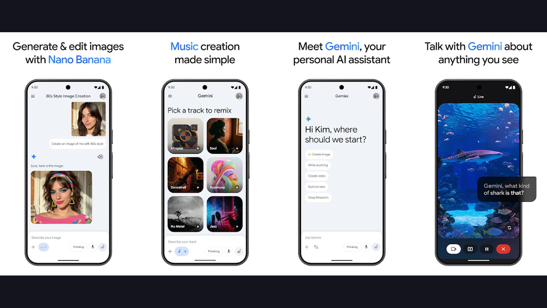 Google Gemini iPhone AI chatbot app screenshots