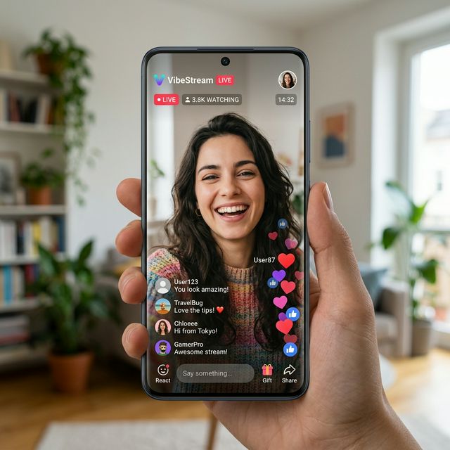 Modern smartphone displaying high quality video streaming