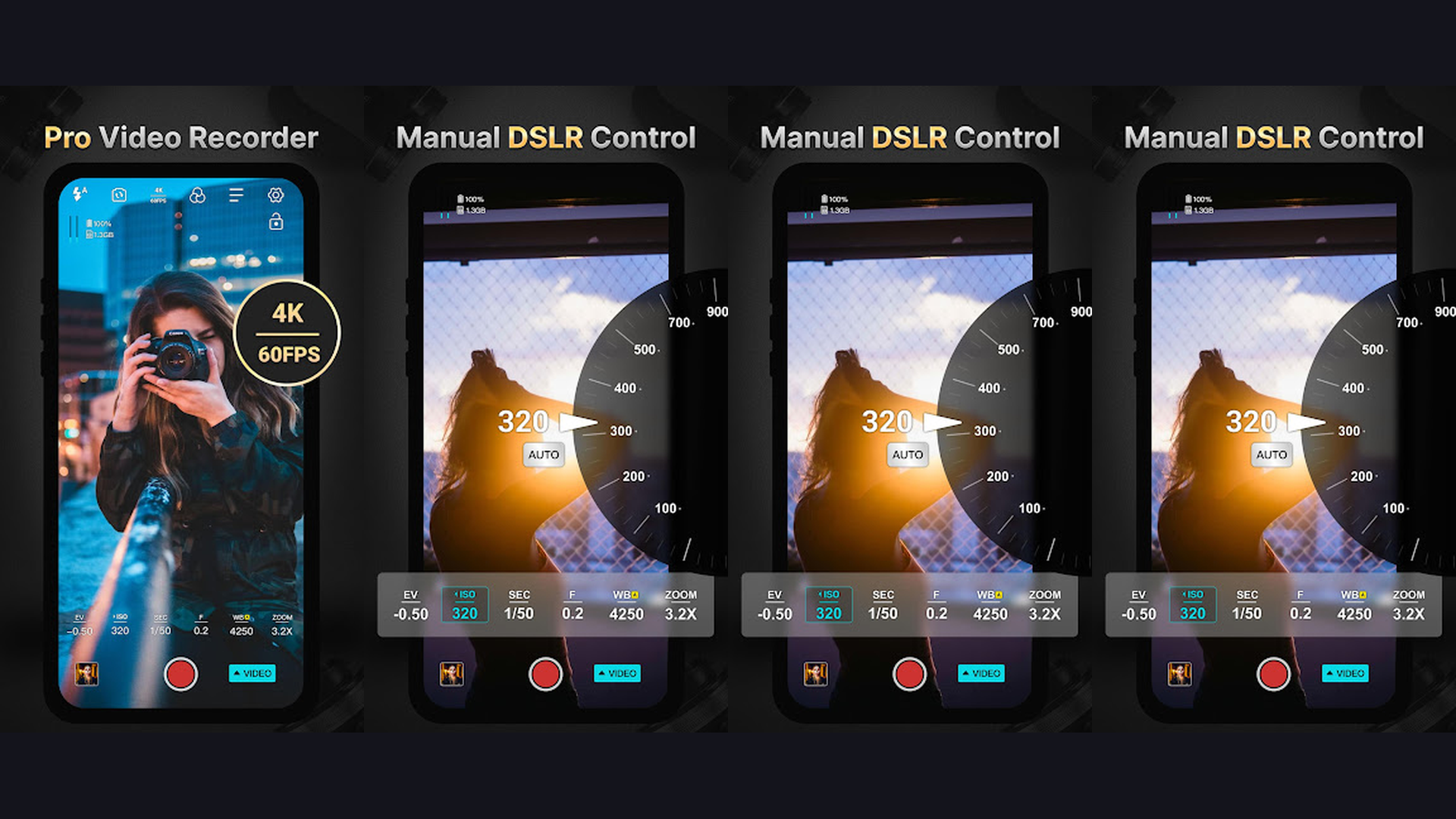 ProMovie Recorder video recording app screenshots