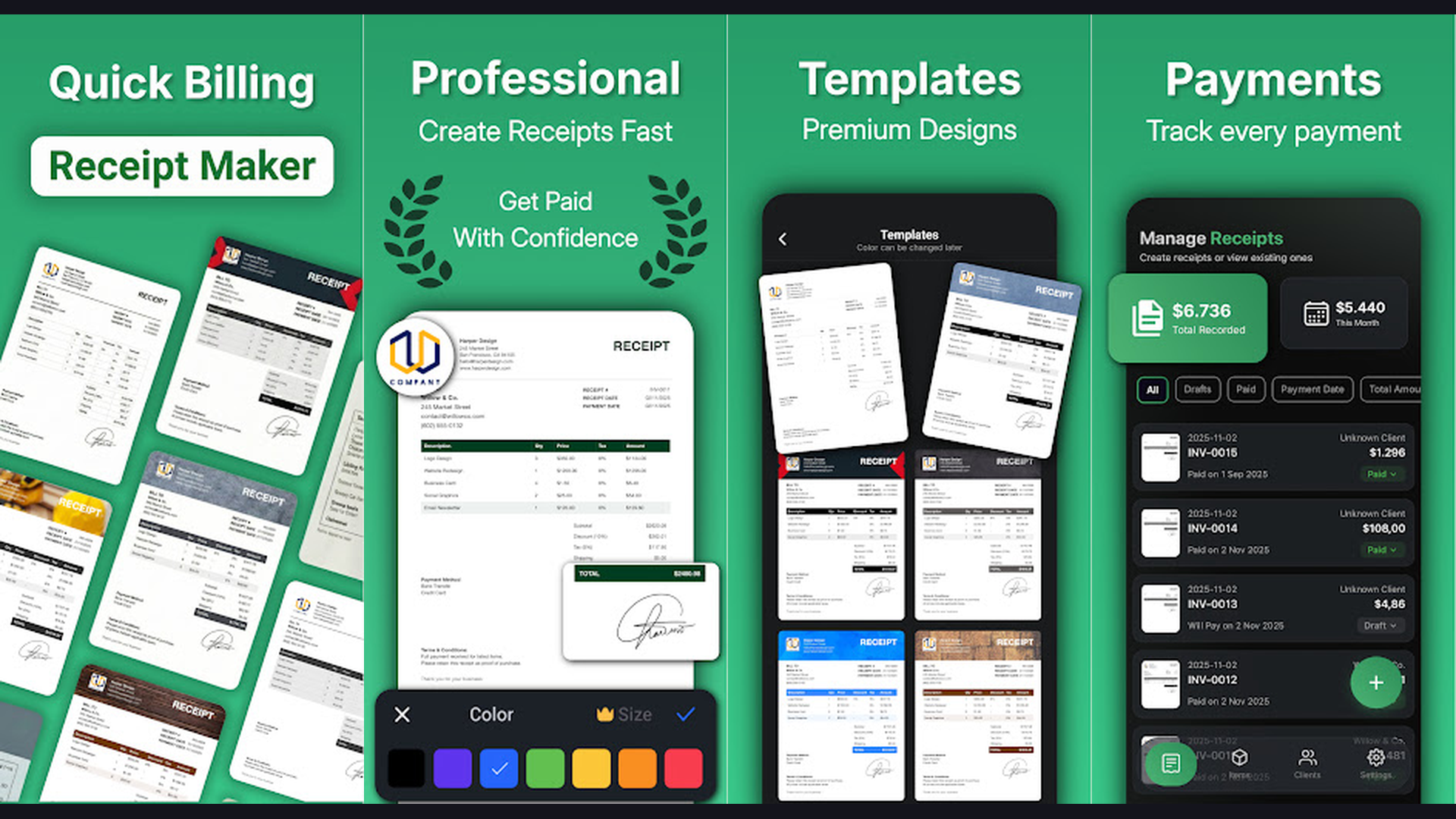 Receipt Maker - Generate Bills gameplay and screenshots