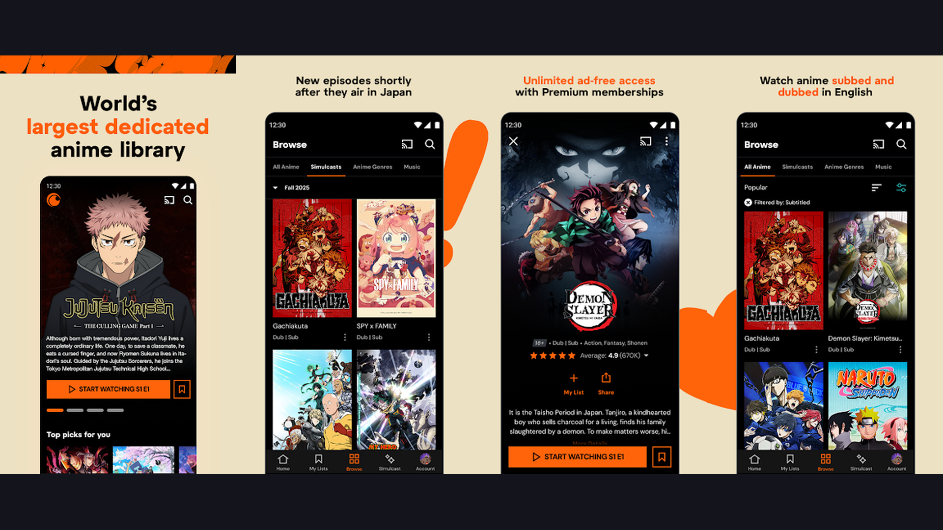 Crunchyroll anime streaming on Firestick