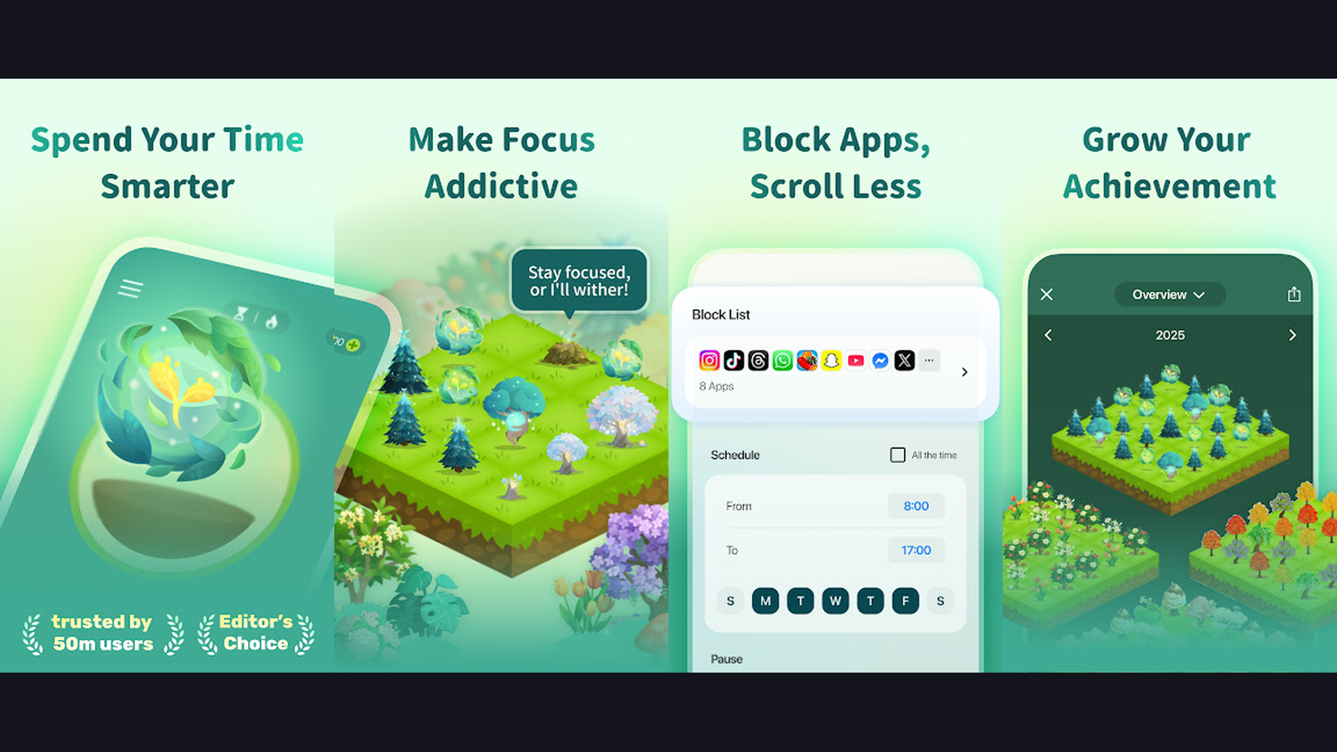 Forest app screenshots