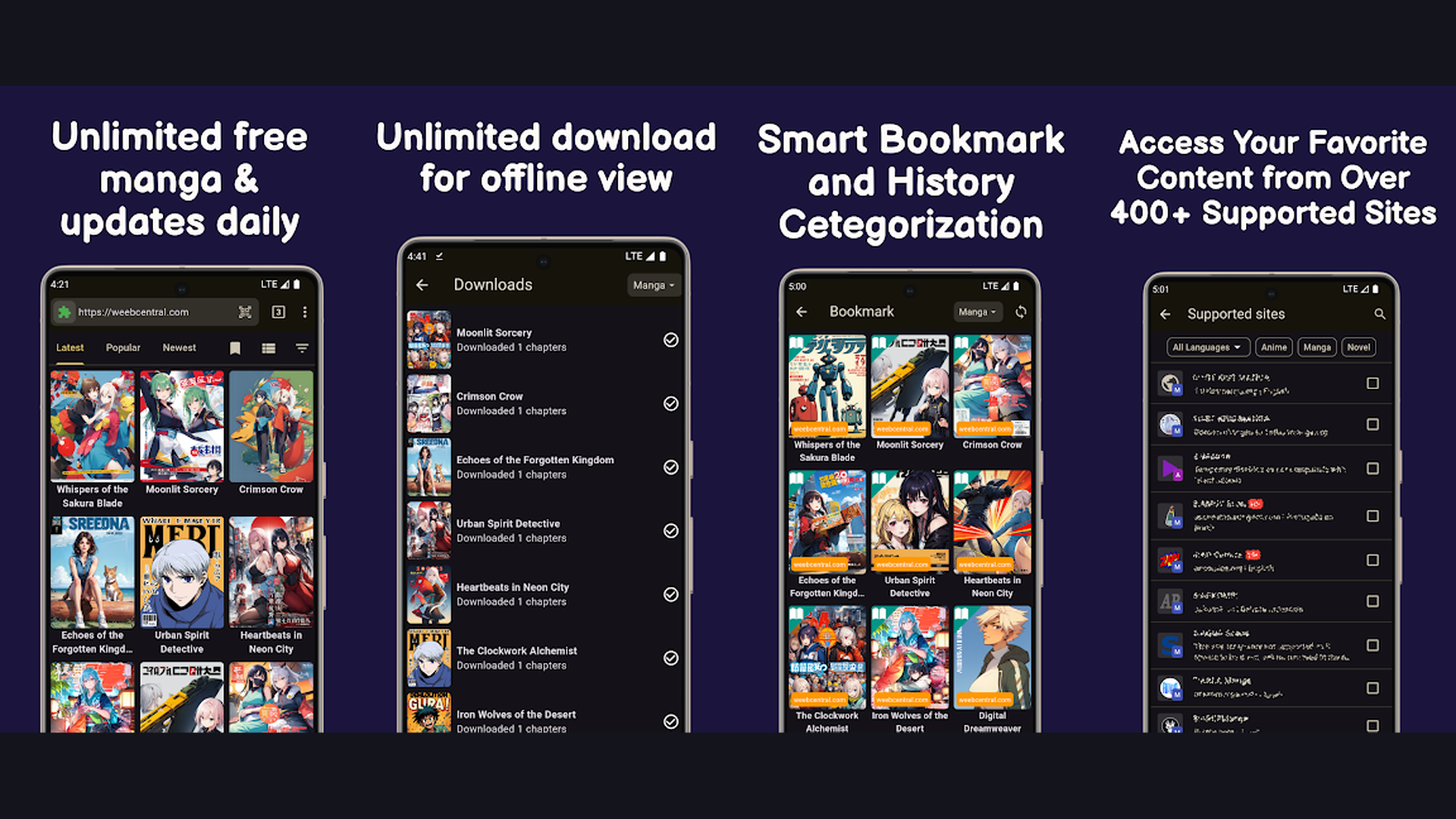 Kotatsu app screenshots