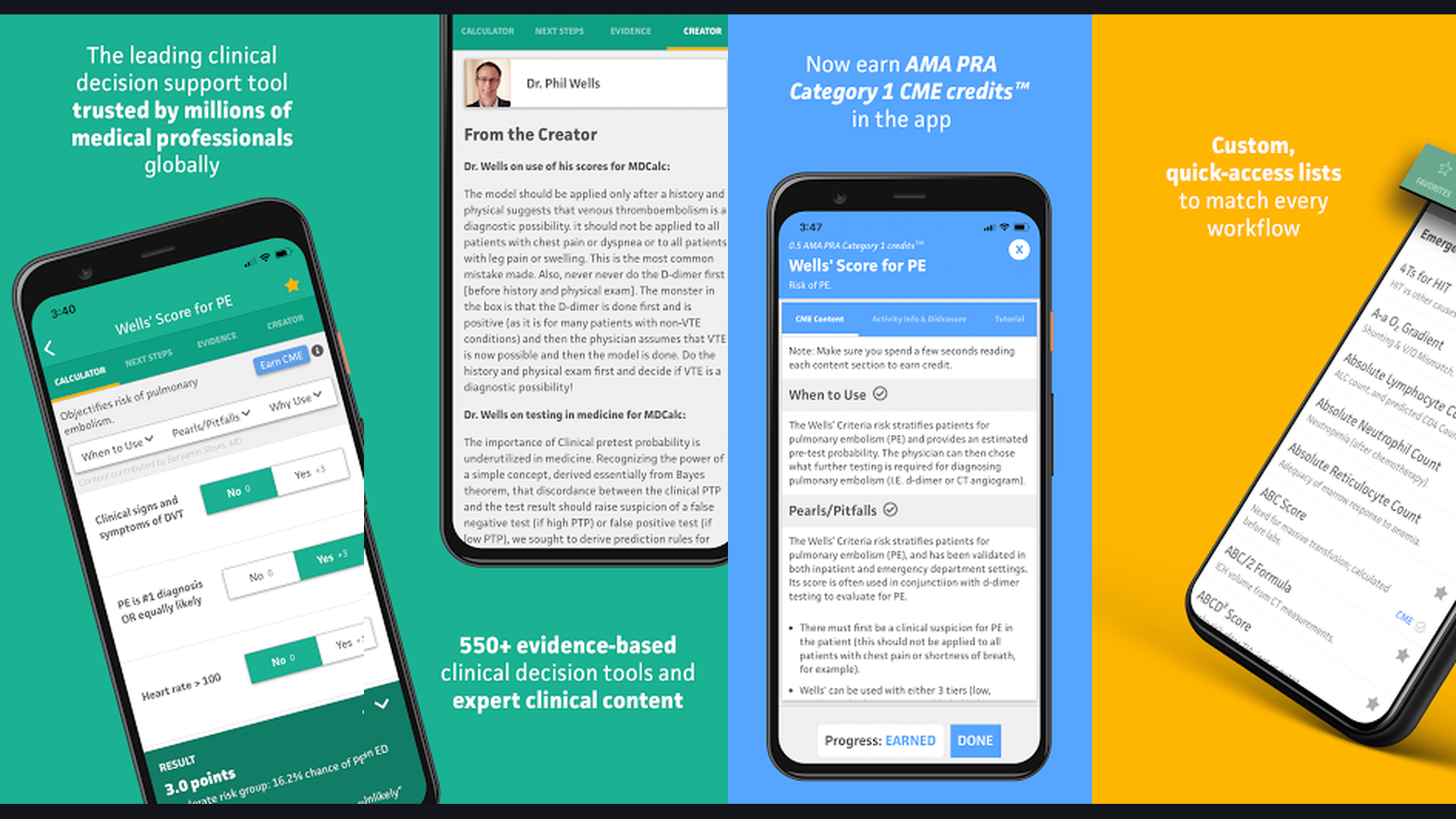 MDCalc medical calculator app screenshots
