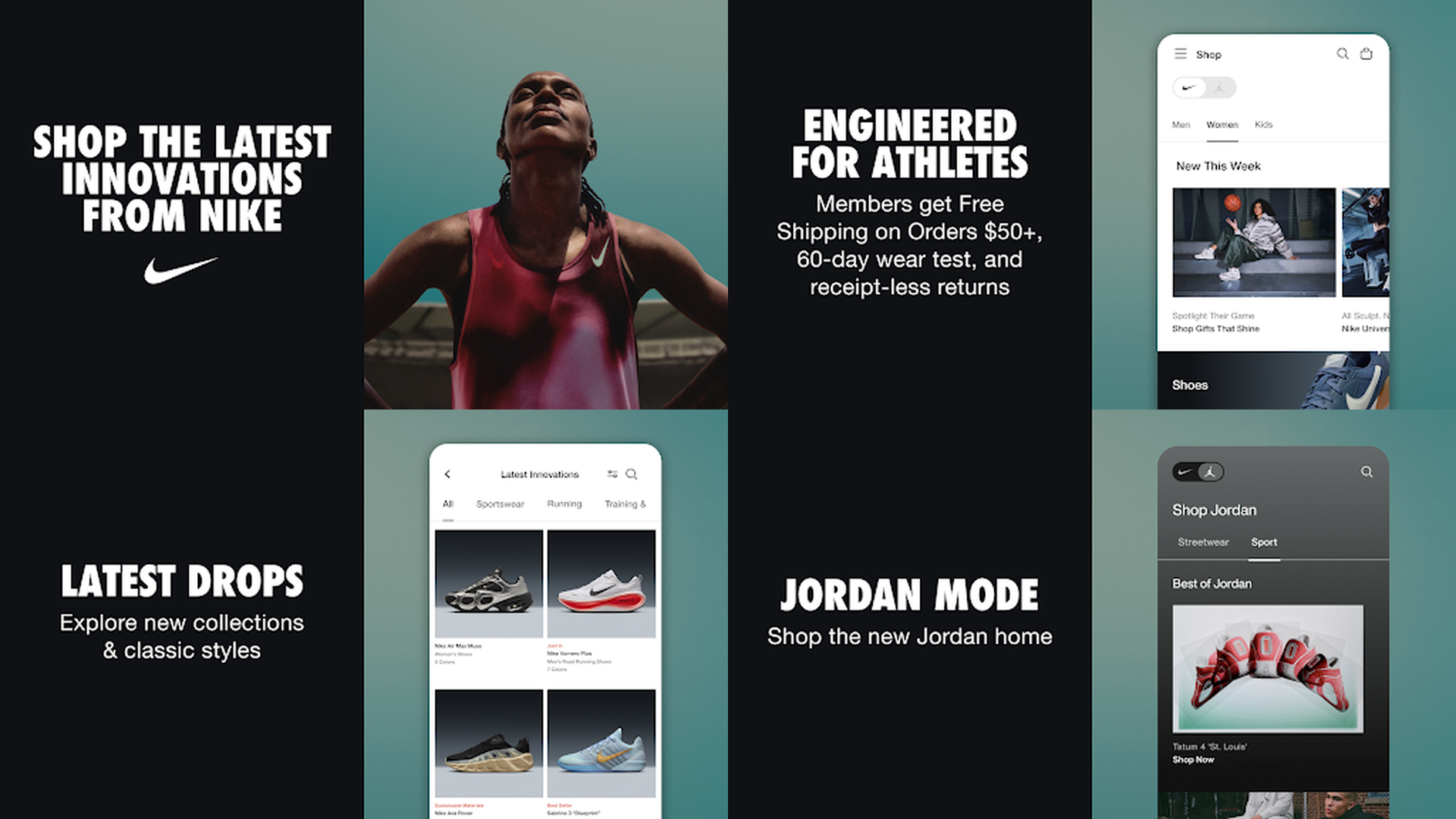 Nike app screenshots