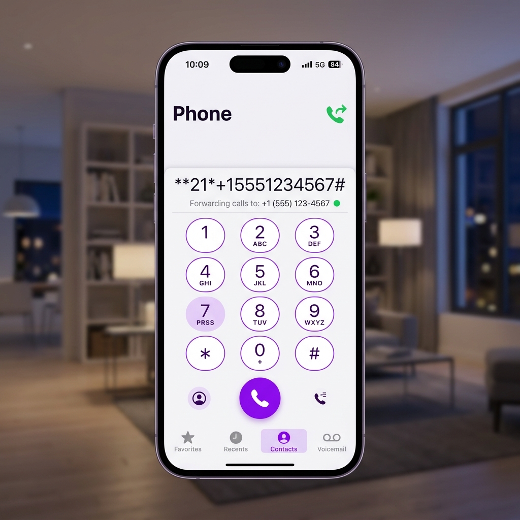 du call forwarding activation using dialer code